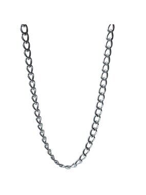 Elegant Silver Tone Chain Necklace Classic Minimalist Fashion Jewelry Women
